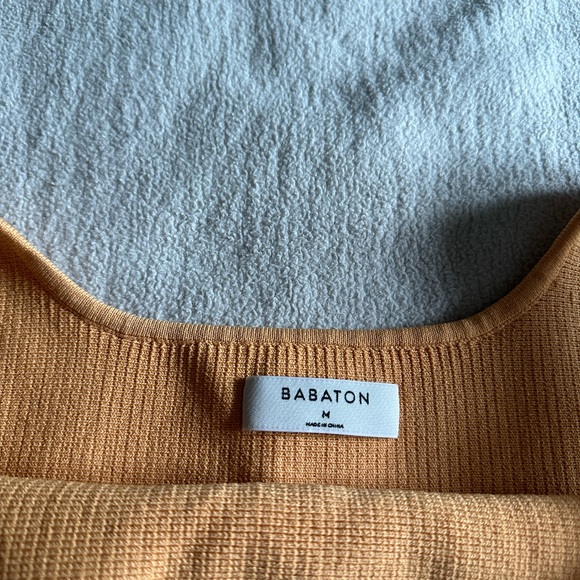 Aritzia: Babaton Sculpt Knit Tank in Orange size Medium - Picture 2 of 3